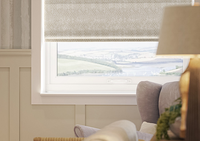 Nerida, Pearl - Twist&Fit Roman Blind - Image 5